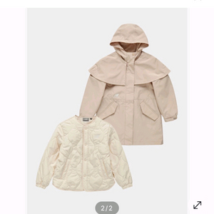 뉴발란스키즈 케이프 2 IN 1 바람막이 아동 자켓