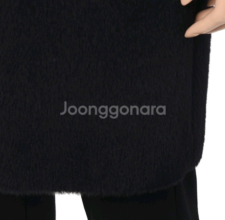 고세 여성 수리알파카 겨울 코트 블랙 66사이즈--5