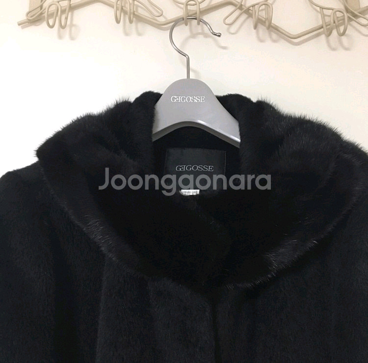고세 여성 수리알파카 겨울 코트 블랙 66사이즈--7