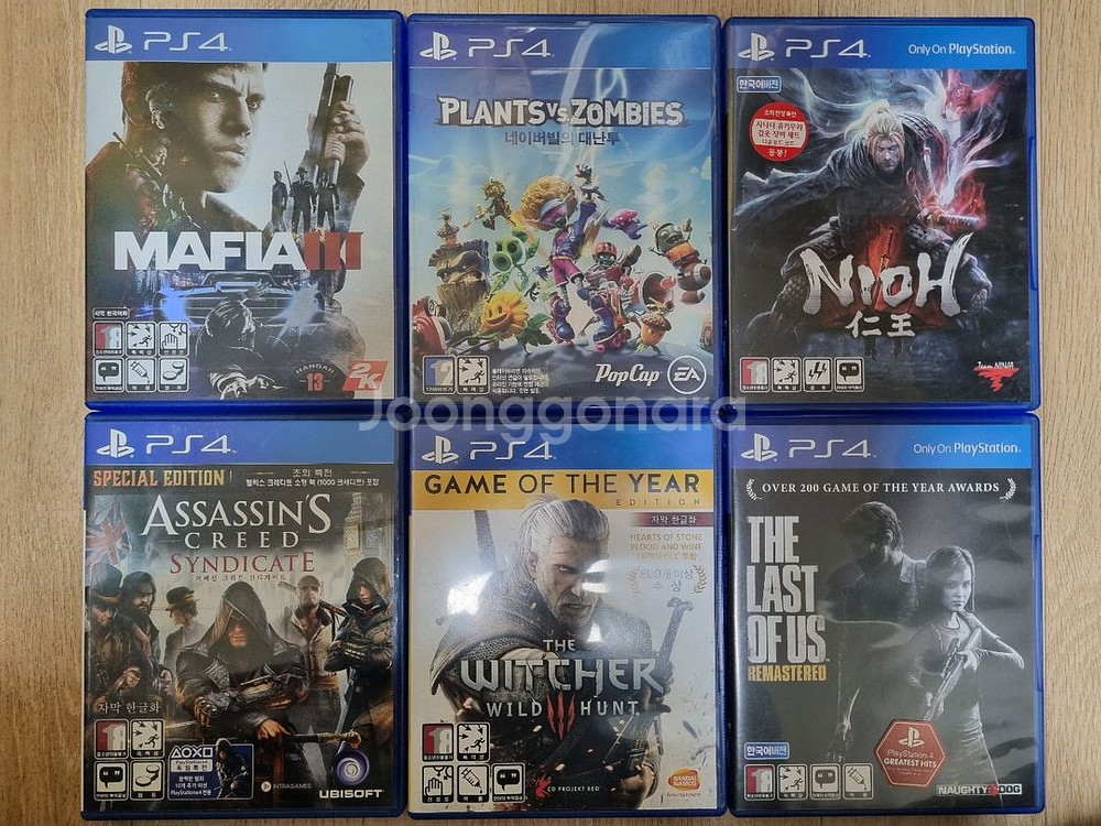 PS4 플스4 게임 타이틀 6장 일괄--0