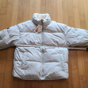 스파오 기모 양면 패딩 점퍼 신품 XL