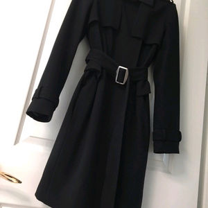 모조에스핀 여성 봄가을코트 롱자켓 블랙 66사이즈