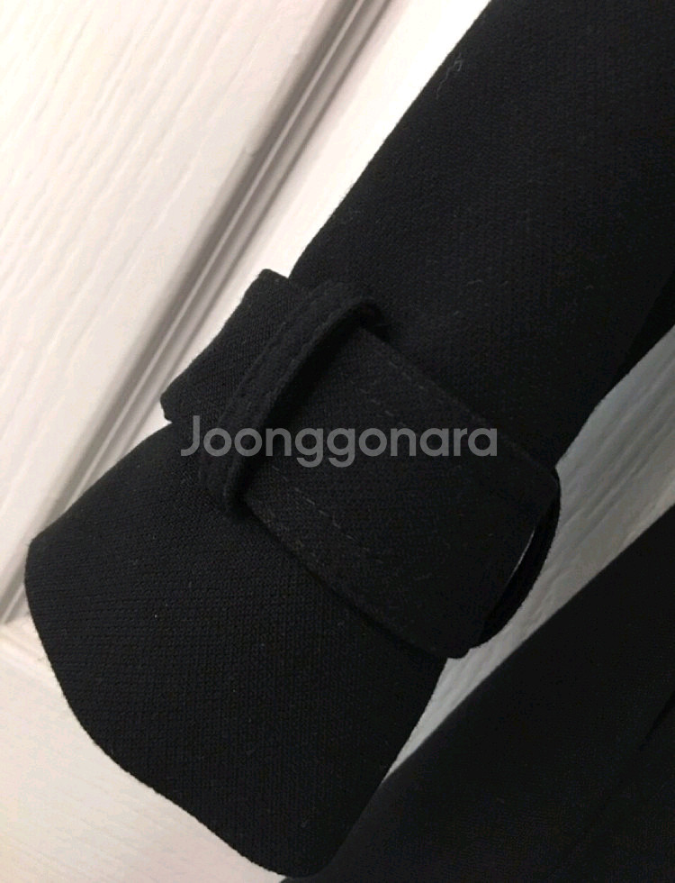 모조에스핀 여성 봄가을코트 롱자켓 블랙 66사이즈--4