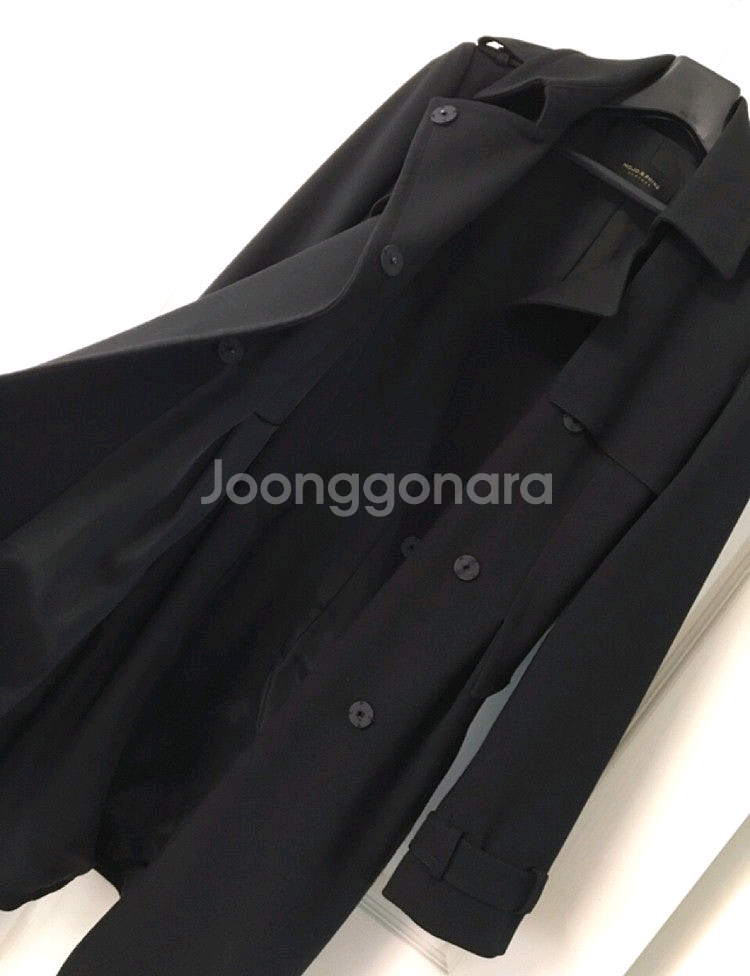 모조에스핀 여성 봄가을코트 롱자켓 블랙 66사이즈--2