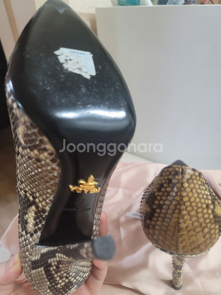 프라다 정품 하이힐 (1회착용--6