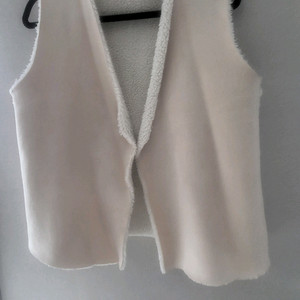 아이보리 덤블 베스트 조끼 무스탕 조끼 [새상품]