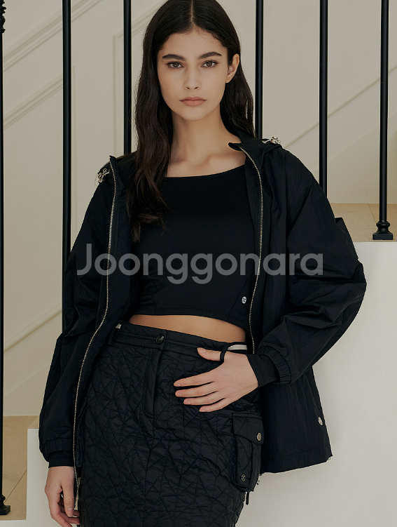 위뜨 후디 미드 점퍼--1