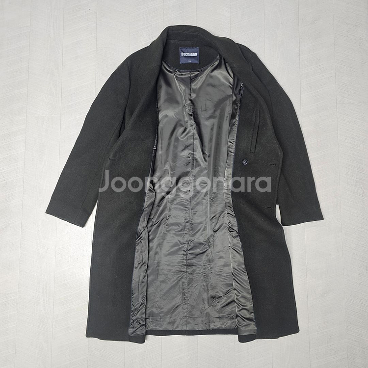 501- 버커루 더블브레스티드 울 코트 XL 올리브--4