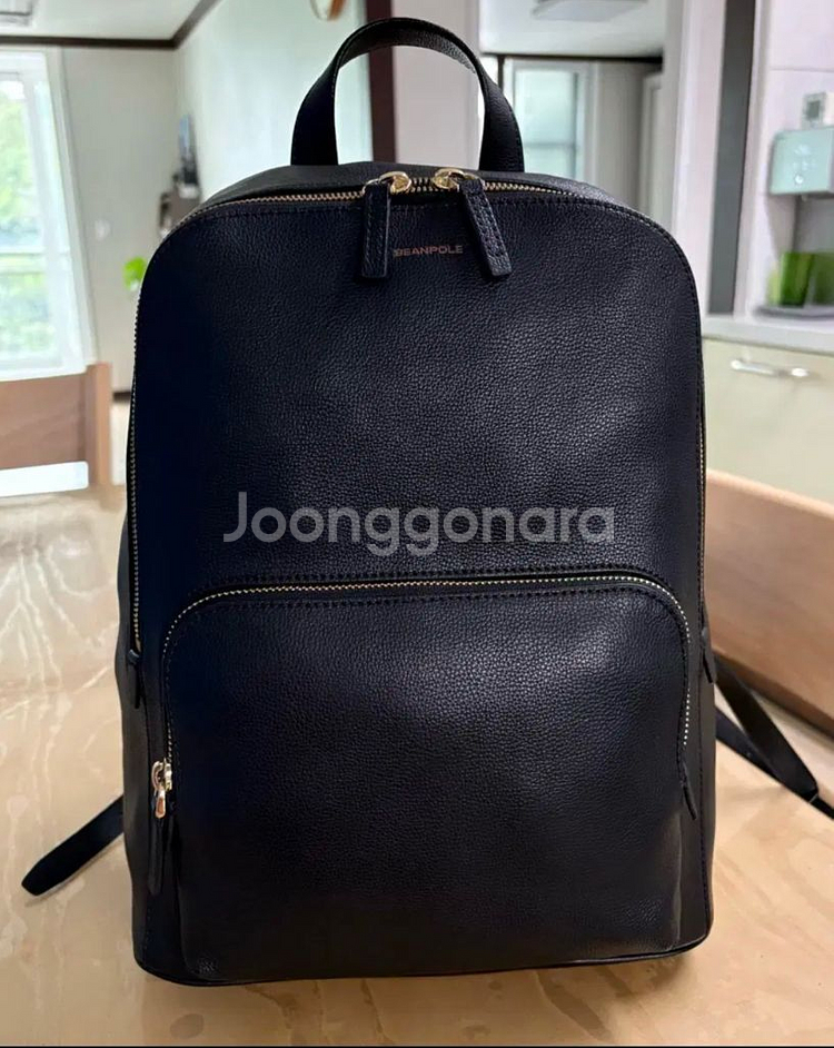 빈폴 애니백팩.천연소가죽(블랙.정품--0