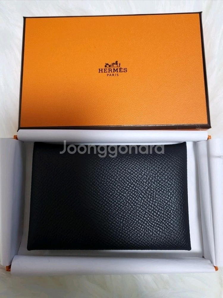 에르메스 칼비 카드지갑 카드홀더 누아 (블랙)--2
