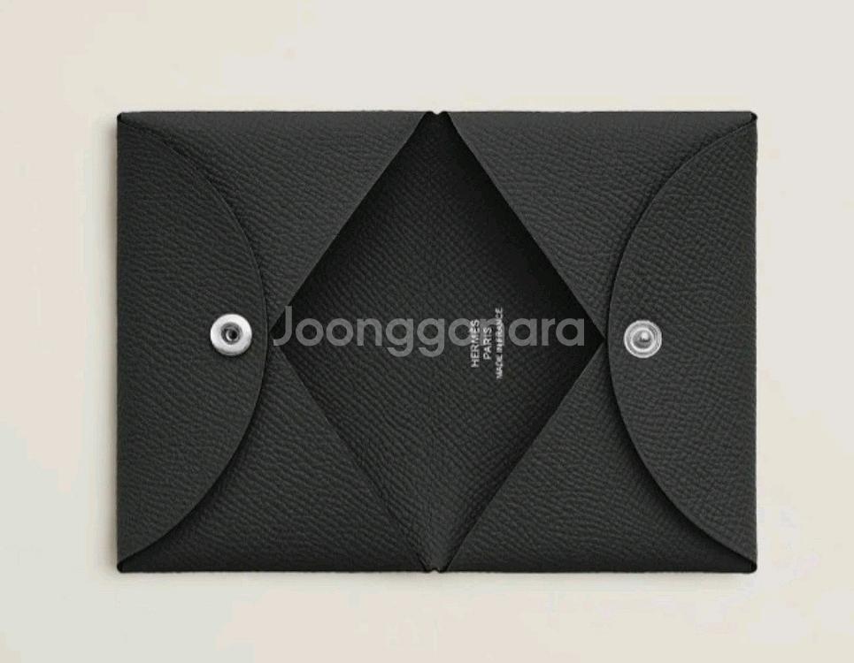 에르메스 칼비 카드지갑 카드홀더 누아 (블랙)--1