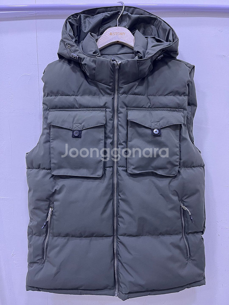 패딩 후드베스트--1