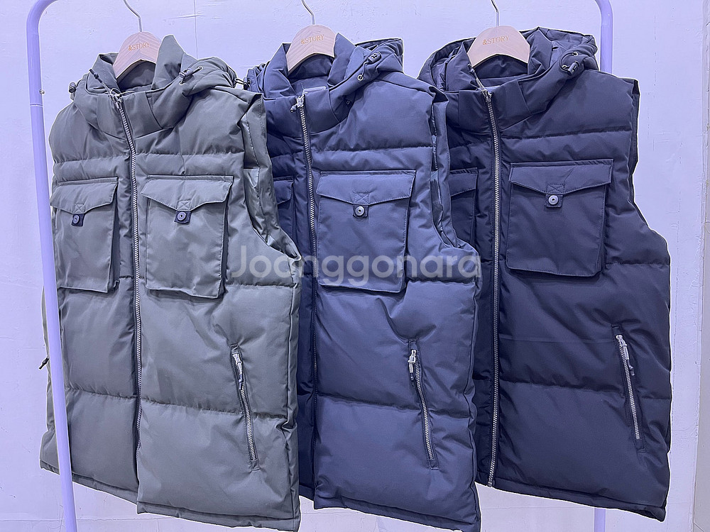 패딩 후드베스트--9