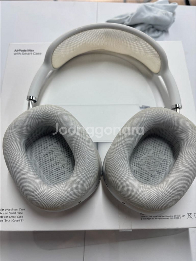 에어팟맥스 8핀 실버 풀박--0