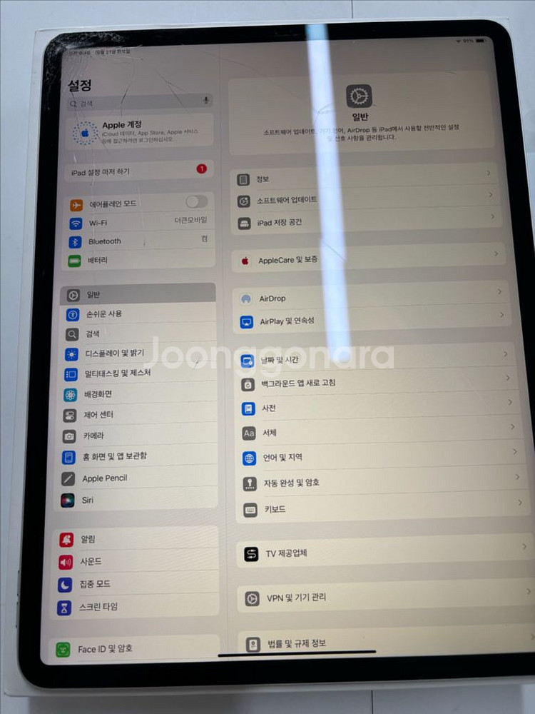 아이패드프로 12.9 4세대 256 wifi 스그 액파--2