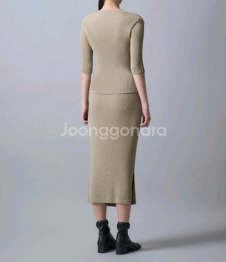 이세이미야케 스커트 롬버스 플리츠 스커트 애쉬 베이지--8