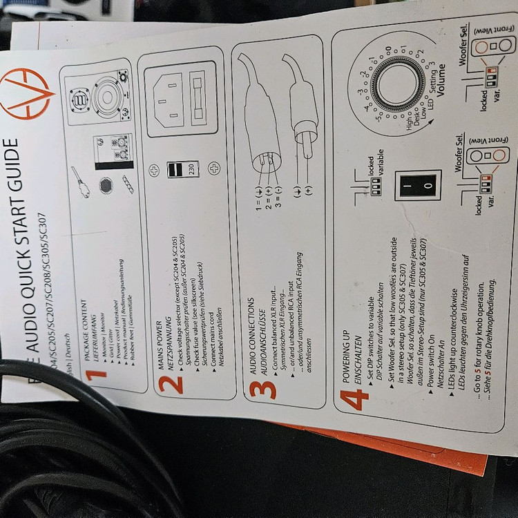 이브오디오 SC207 모니터링 스피커 판매 합니다 이미지