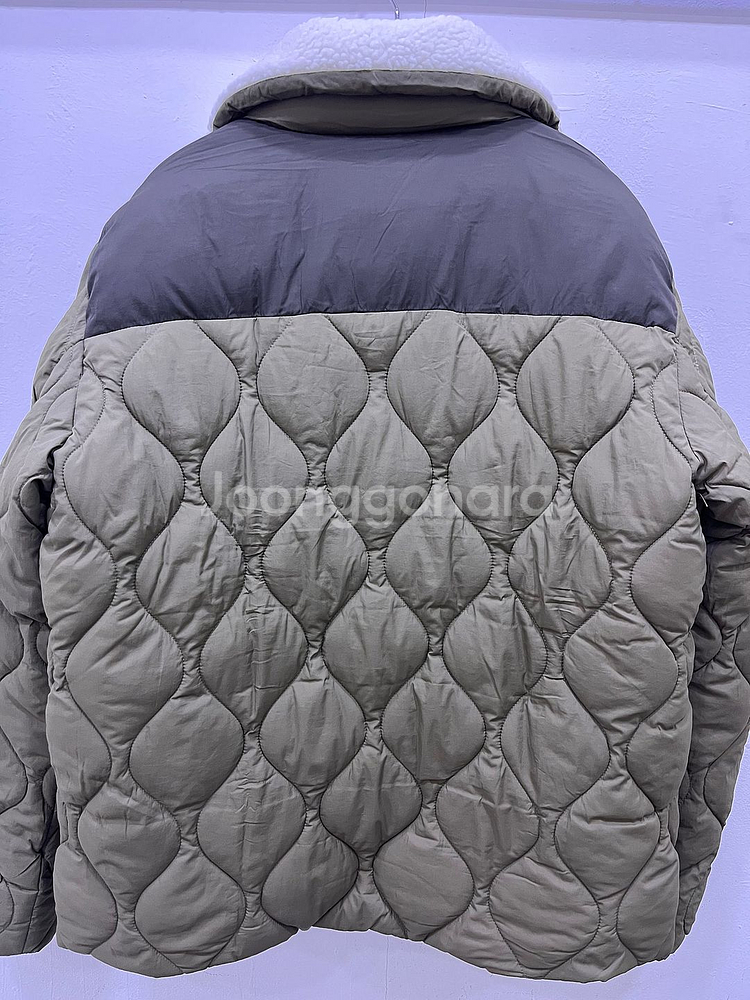 버팔로 양털배색 패딩점퍼 (웰론소재)--2