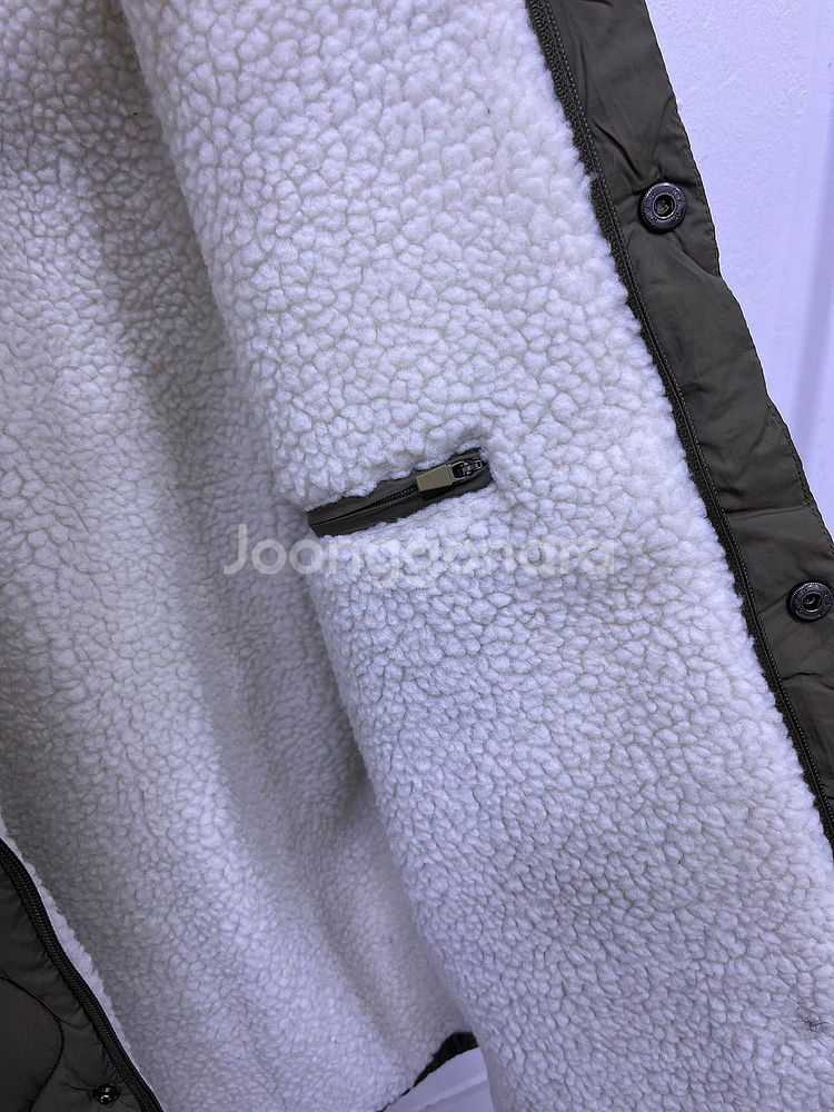 버팔로 양털배색 패딩점퍼 (웰론소재)--7