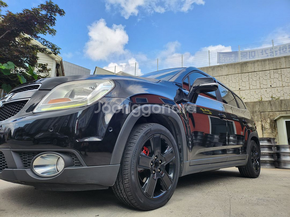 올란도 18인치 퍼펙트블랙 블랙휠 순정휠 중고휠--0