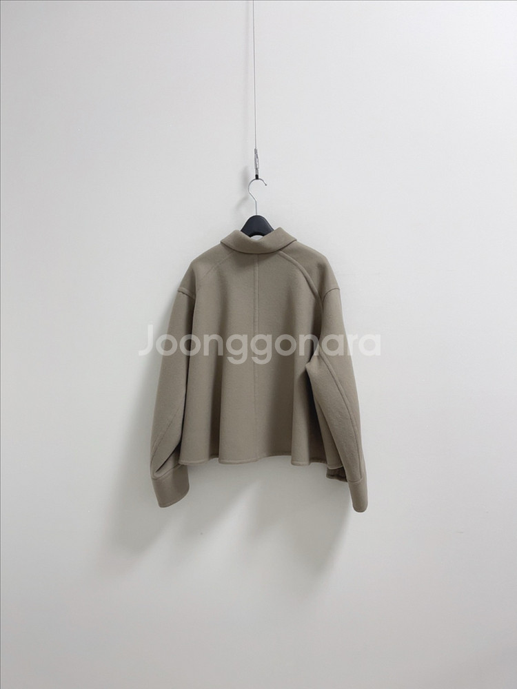 더케미 울 100 핸드메이드 숏 더블 홀 자켓--8