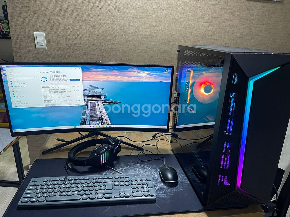 라이젠 3600 RX 5700XT 본체+200Hz모니터--0