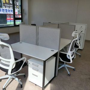 파티션 책상 의자 서랍 회의용테이블 원형탁자 책장수납장