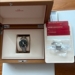 오메가 아쿠아테라 38mm 그린 녹판 + 쉐이드 브슬
