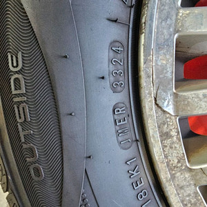 sm525v 마차휠 4본 한대분 타이어포함 판