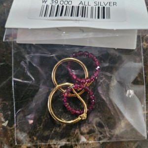 올싴버925 원터치 귀걸이 새상품