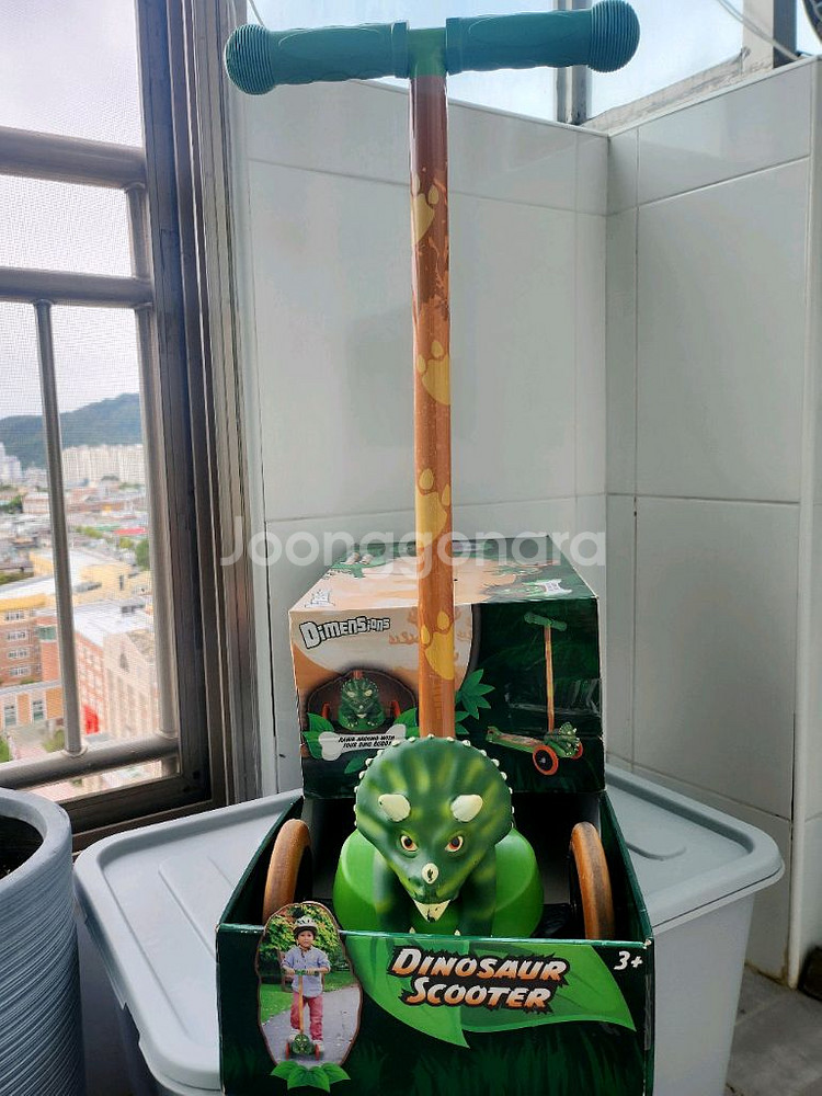 (유아동퀵보드)공룡퀵보드/공룡헤드디자인/유아퀵보드--1