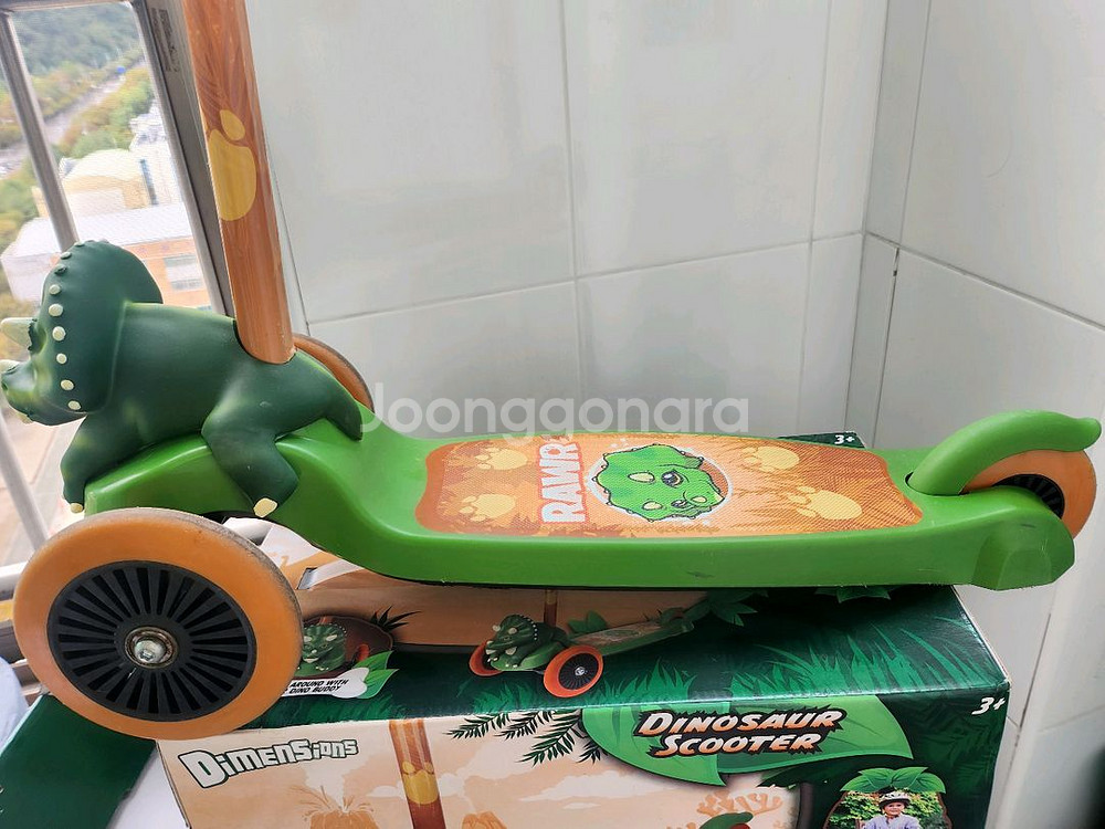 (유아동퀵보드)공룡퀵보드/공룡헤드디자인/유아퀵보드--4