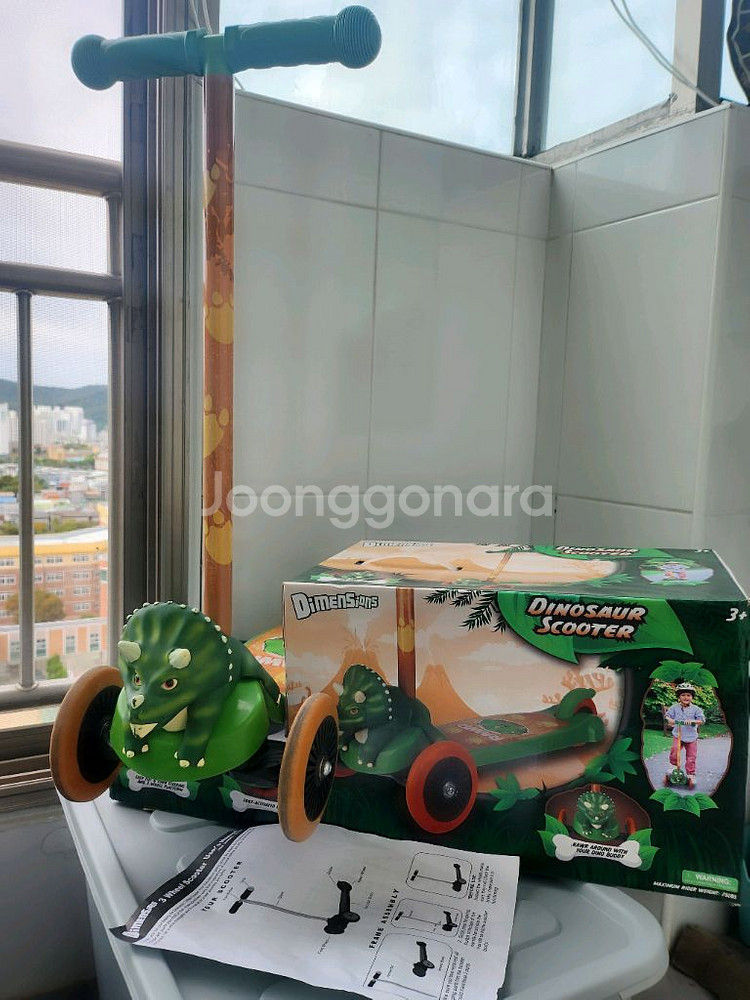 (유아동퀵보드)공룡퀵보드/공룡헤드디자인/유아퀵보드--5