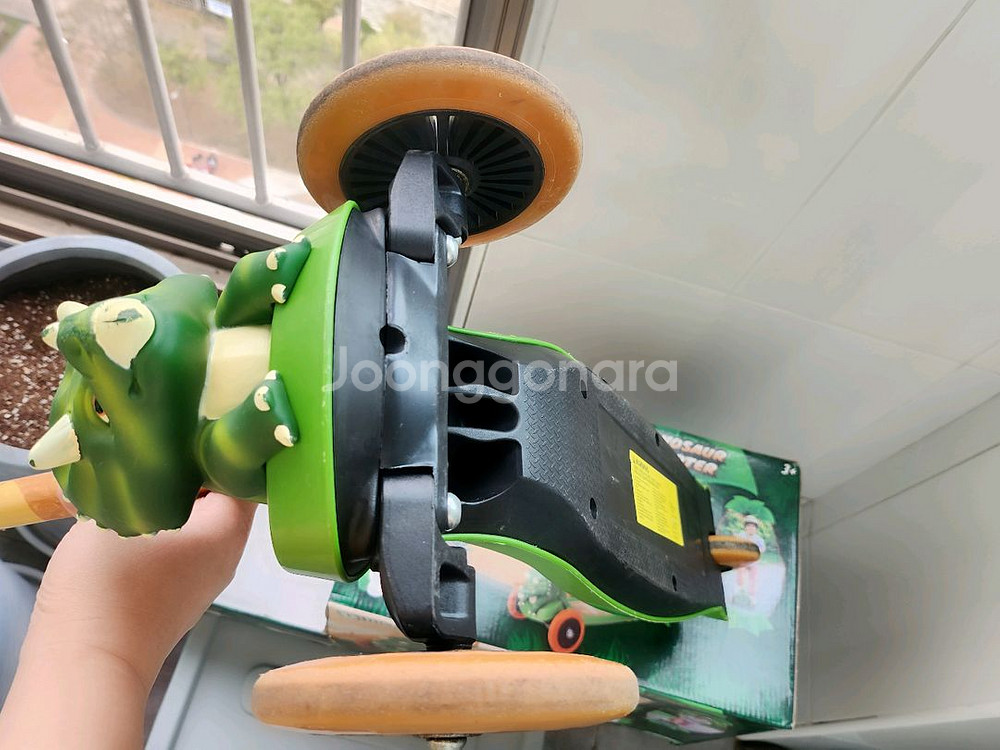 (유아동퀵보드)공룡퀵보드/공룡헤드디자인/유아퀵보드--3