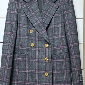 모조에스핀 체크 더블버튼 자켓(새상품)