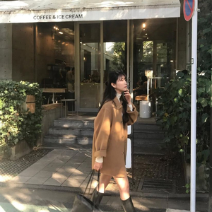 아카이브제이투유 캐시미어 하프코트 카멜