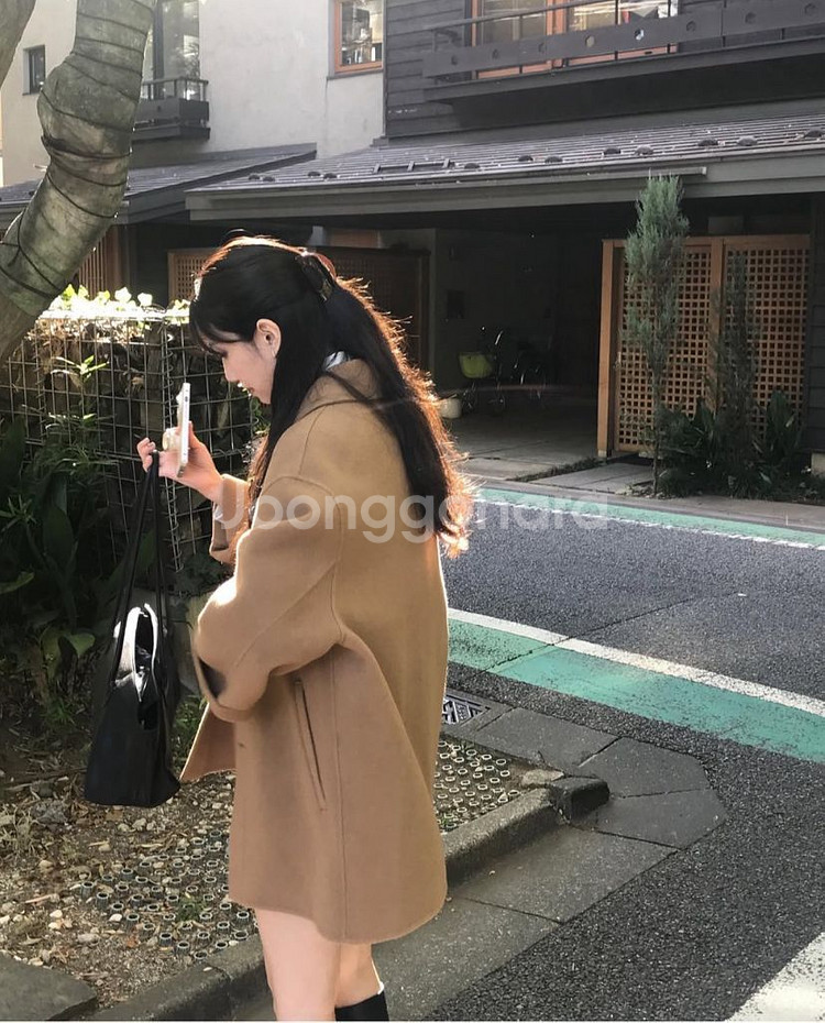 아카이브제이투유 캐시미어 하프코트 카멜--5