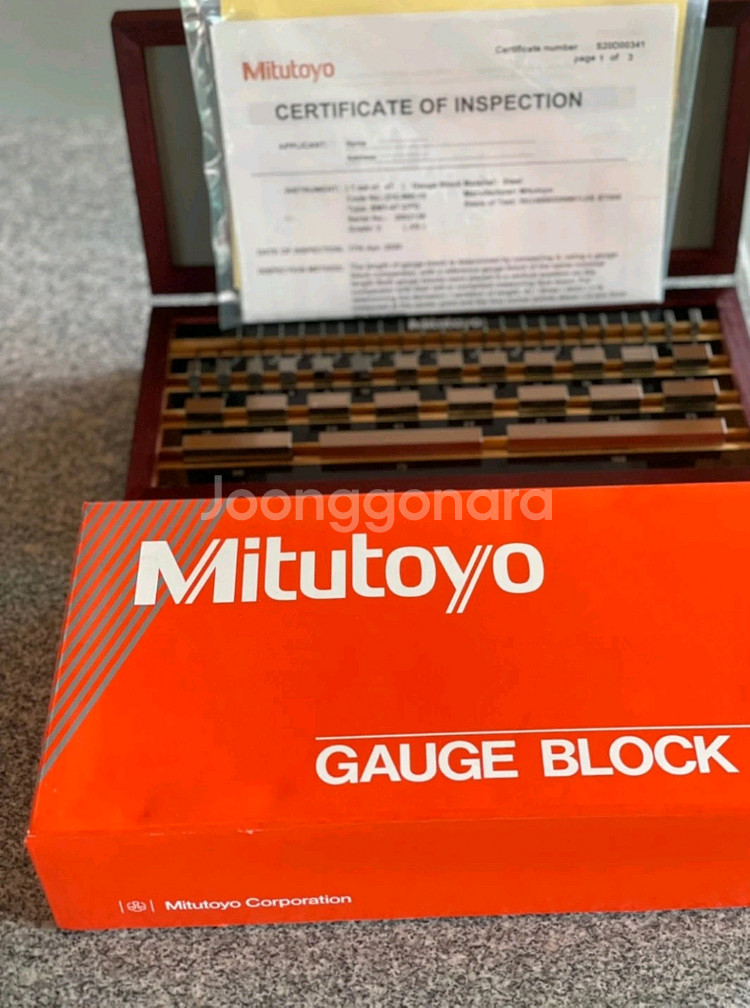 Mitutoyo GAUGE BLOCK SET 47품-2--0