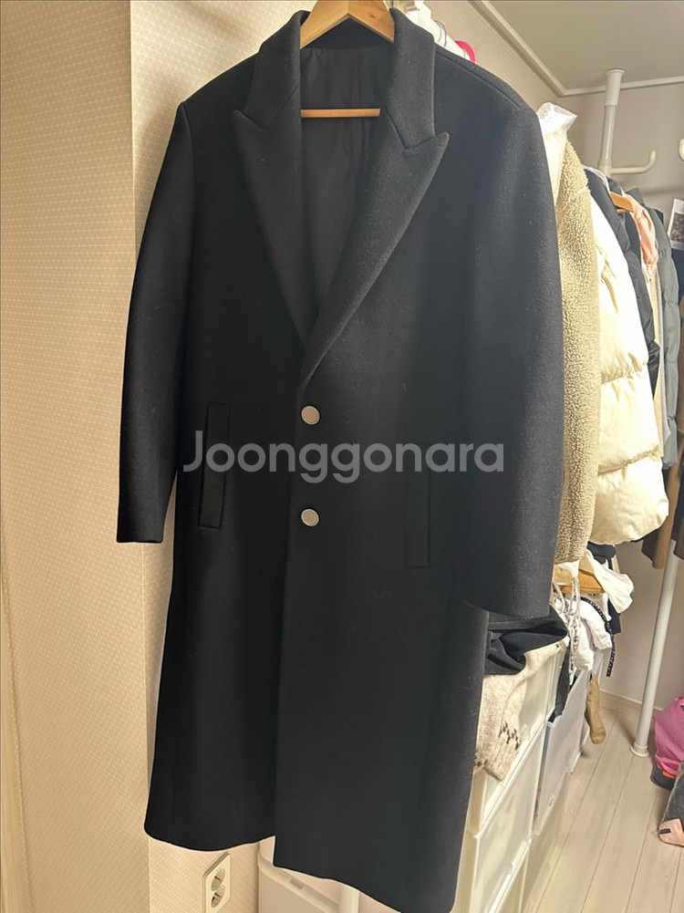 시스템옴므 캐시미어 블렌딩 롱코트--0