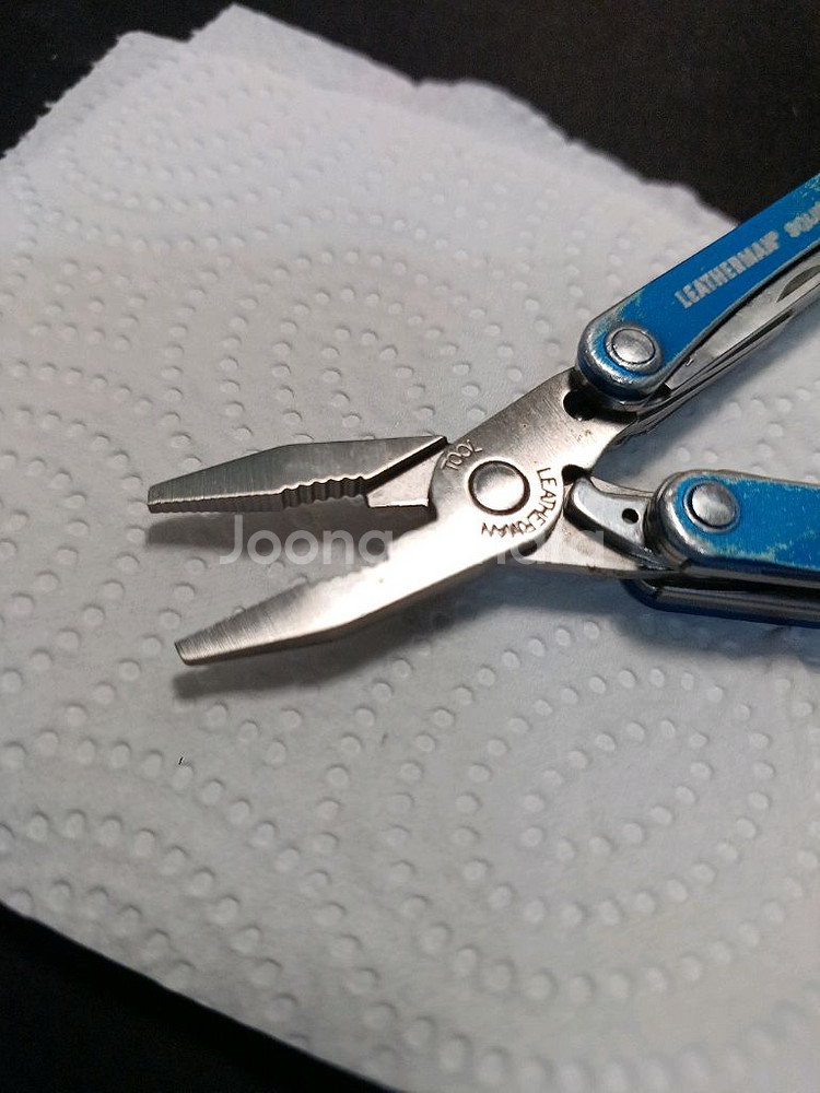 레더맨 키체인 멀티툴. 스쿼트 PS4 블루--5