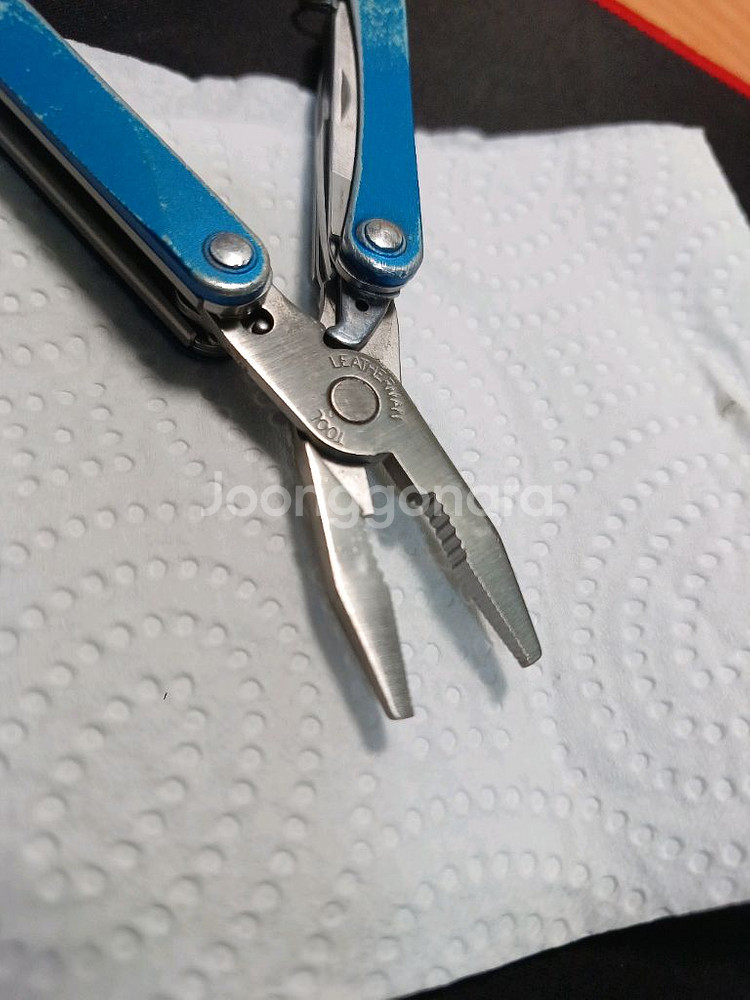 레더맨 키체인 멀티툴. 스쿼트 PS4 블루--4