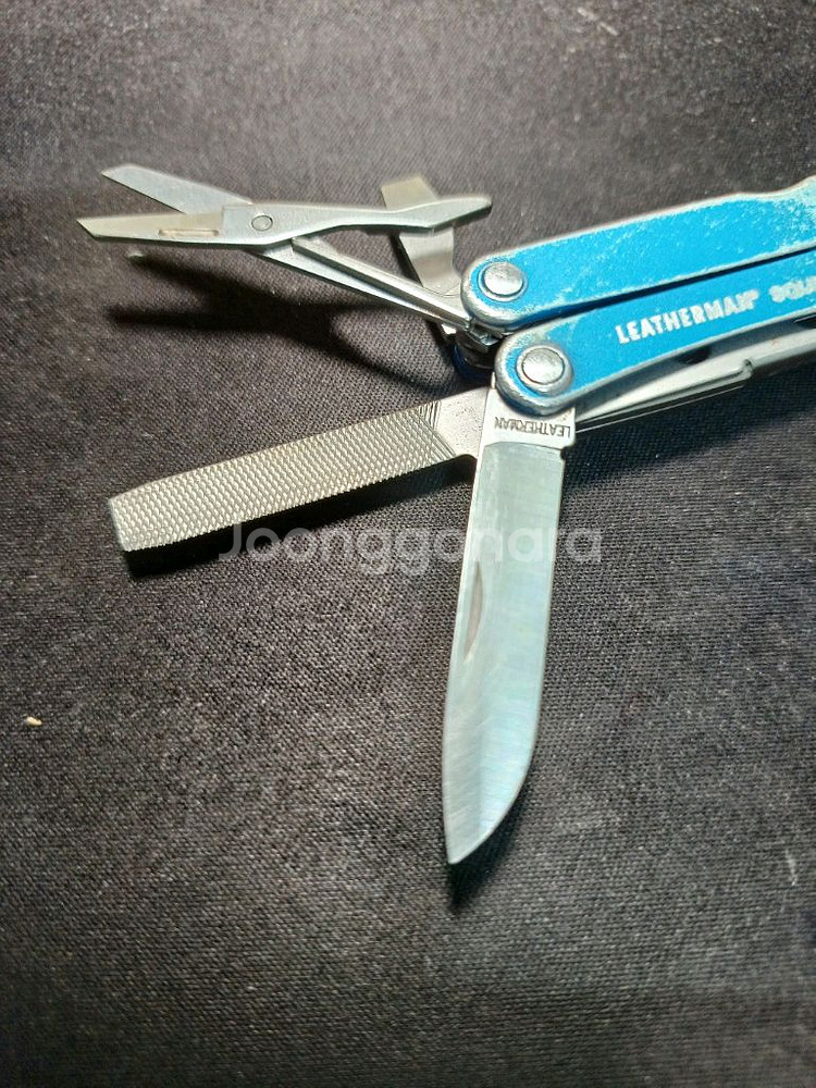 레더맨 키체인 멀티툴. 스쿼트 PS4 블루--6