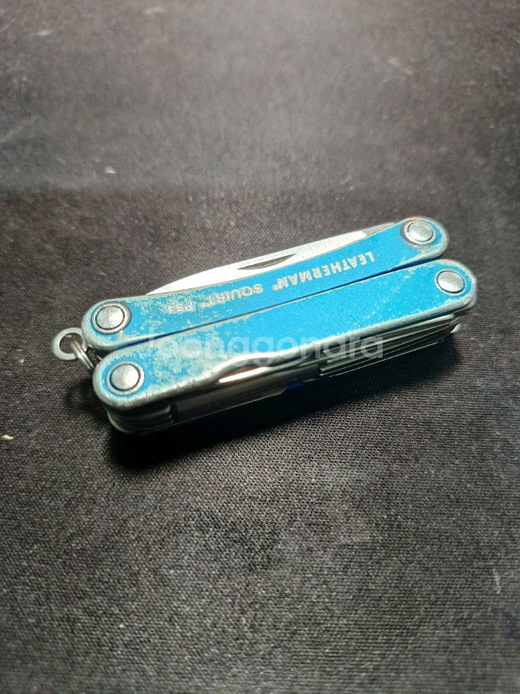 레더맨 키체인 멀티툴. 스쿼트 PS4 블루--9