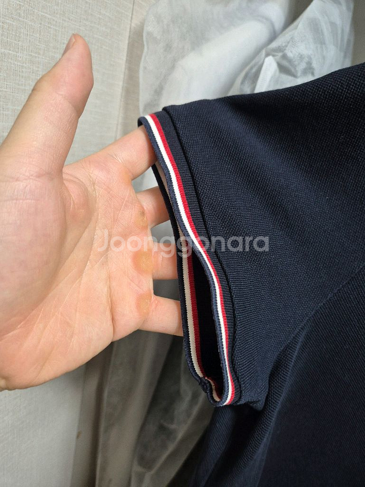 정품 한글택 몽클레어 반팔카라티 L 100--3