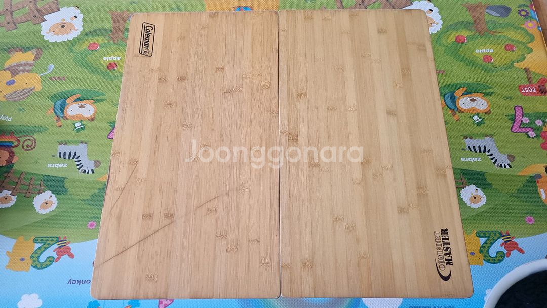 콜맨 컴포트마스터 뱀부 캠핑 테이블--0