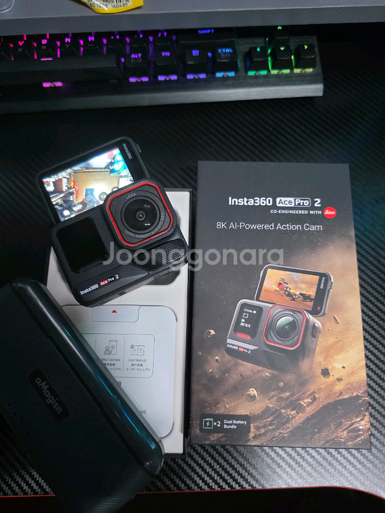 인스타360 ace pro2 추가배터리1개 + 충전독--0