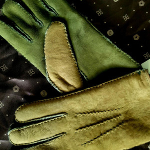 [택달린 새상품]이태리MERORA 천연양가죽 양털장갑