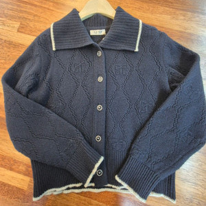 SJ SJ 모+캐시미어 카라 가디건