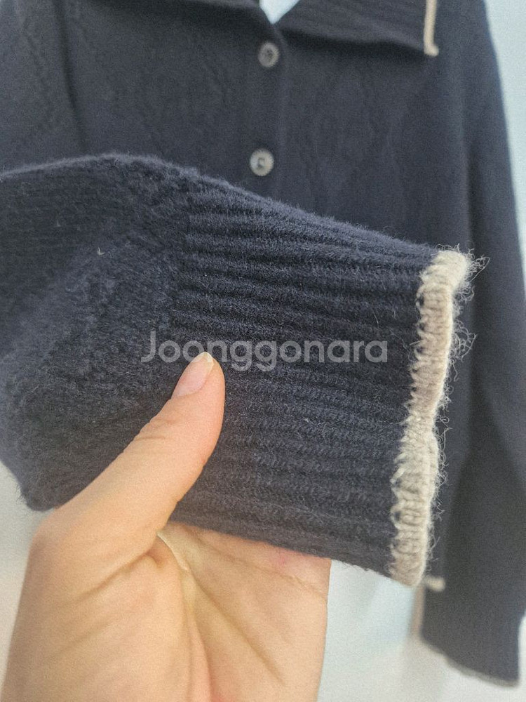 SJ SJ 모+캐시미어 카라 가디건--4