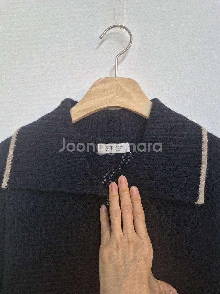 SJ SJ 모+캐시미어 카라 가디건--5